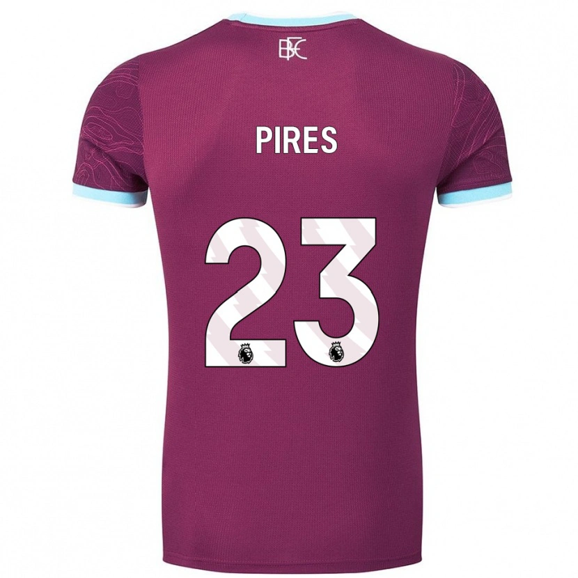 Danxen Men Lucas Pires #23 Burgundy Sky Blue Home Jersey 2025/26 T-Shirt
