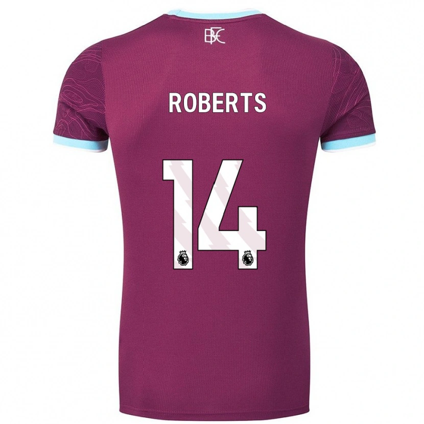 Danxen Men Connor Roberts #14 Burgundy Sky Blue Home Jersey 2025/26 T-Shirt
