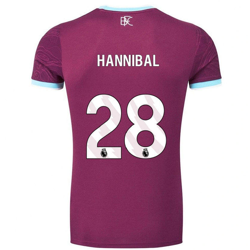 Danxen Men Hannibal #28 Burgundy Sky Blue Home Jersey 2025/26 T-Shirt