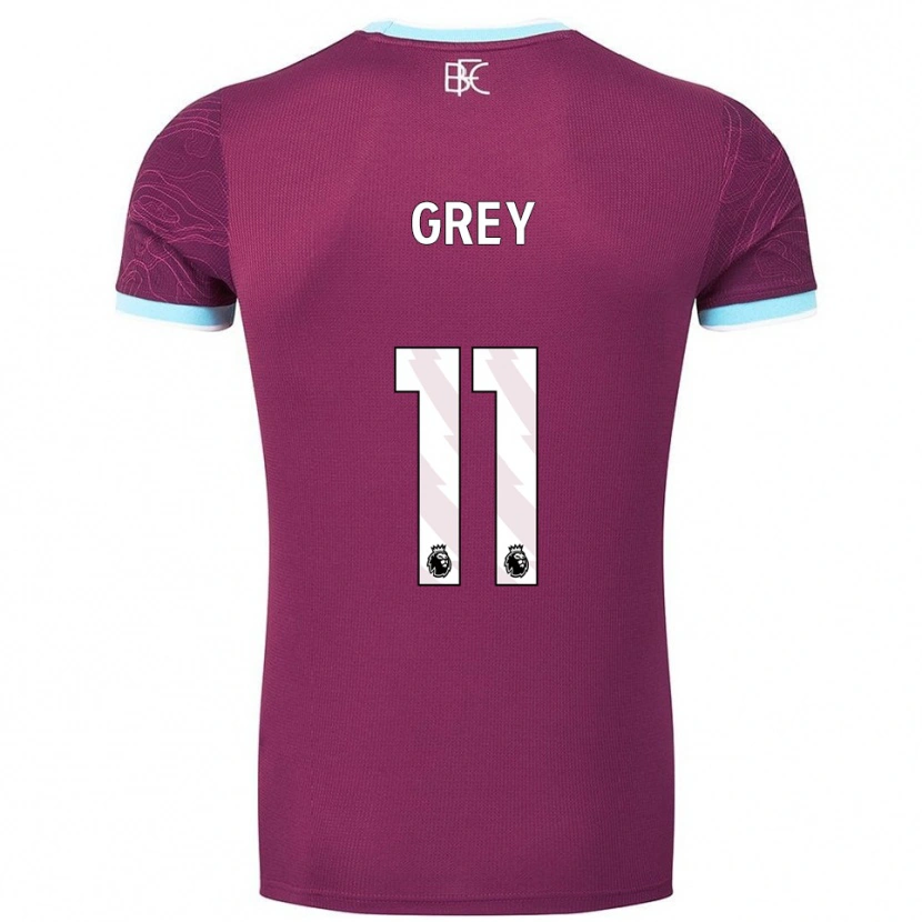 Danxen Men Anna Grey #11 Burgundy Sky Blue Home Jersey 2025/26 T-Shirt