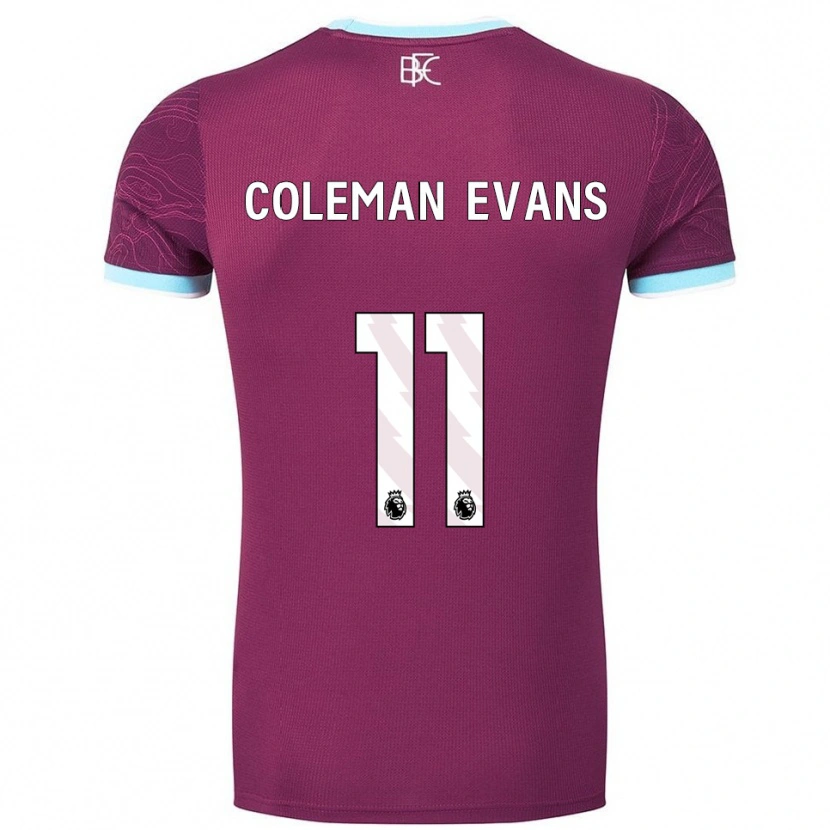 Danxen Men Amaya Coleman-Evans #11 Burgundy Sky Blue Home Jersey 2025/26 T-Shirt