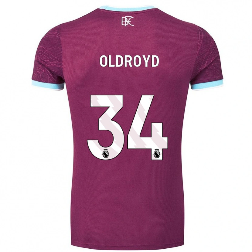 Danxen Men Amelia Oldroyd #34 Burgundy Sky Blue Home Jersey 2025/26 T-Shirt