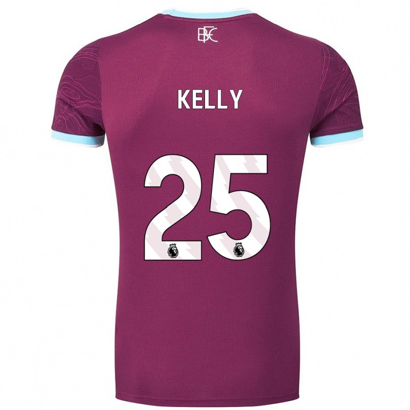 Danxen Men Aimee Kelly #25 Burgundy Sky Blue Home Jersey 2025/26 T-Shirt
