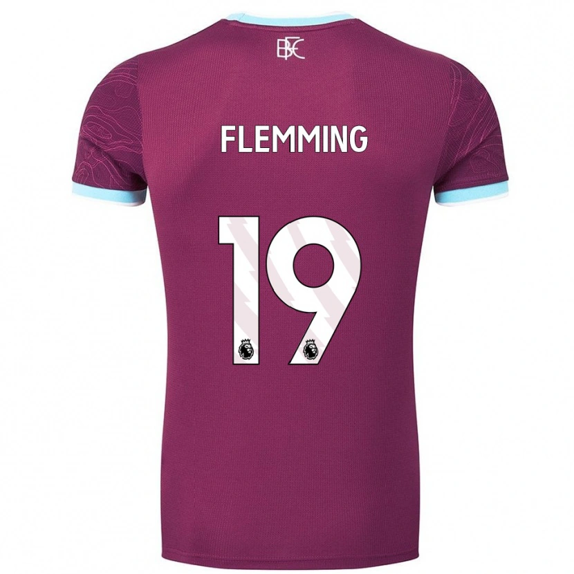 Danxen Men Zian Flemming #19 Burgundy Sky Blue Home Jersey 2025/26 T-Shirt