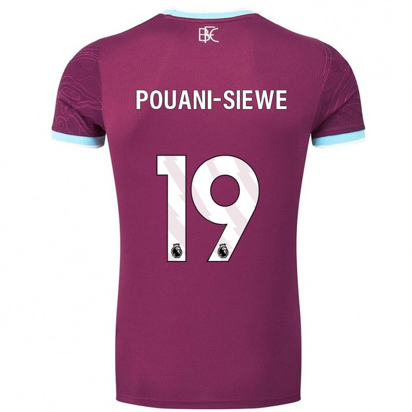 Danxen Men Brandon Pouani #19 Burgundy Sky Blue Home Jersey 2025/26 T-Shirt