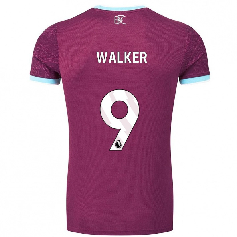 Danxen Men Claudia Walker #9 Burgundy Sky Blue Home Jersey 2025/26 T-Shirt