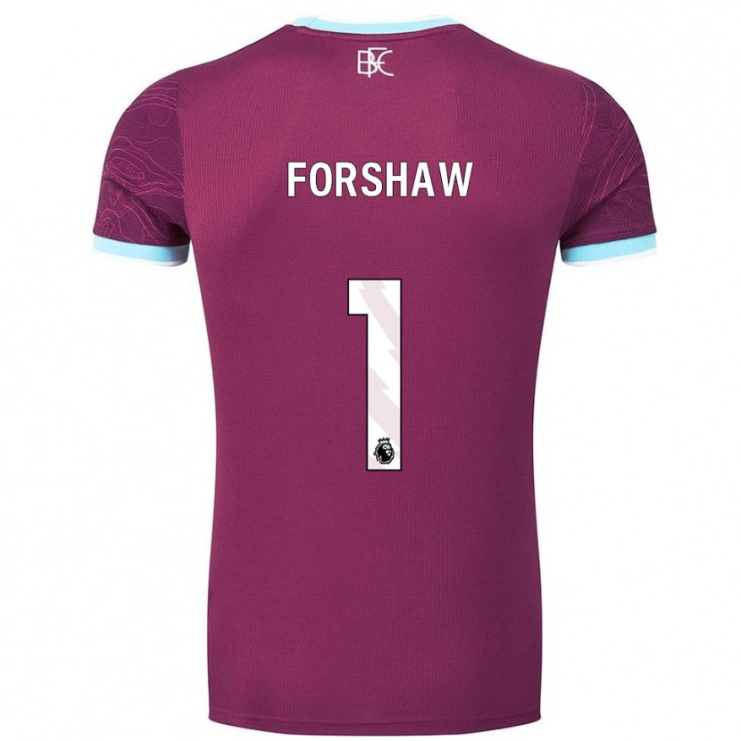 Danxen Men Lewis Forshaw #1 Burgundy Sky Blue Home Jersey 2025/26 T-Shirt