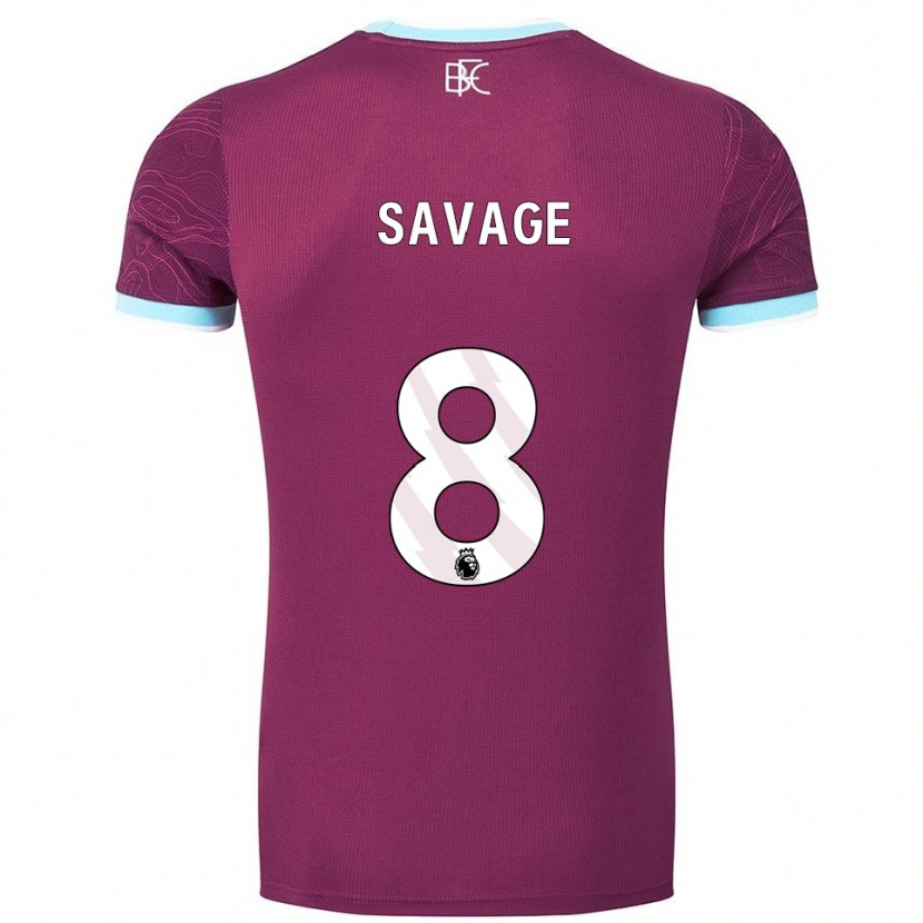 Danxen Men Troy Savage #8 Burgundy Sky Blue Home Jersey 2025/26 T-Shirt