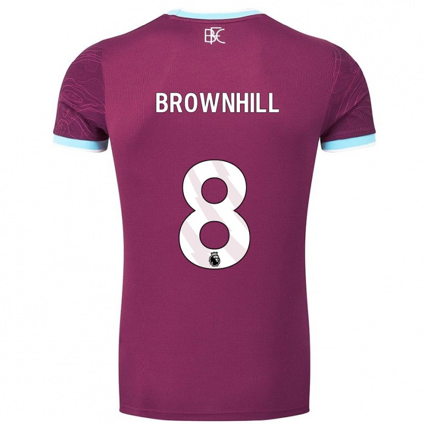 Danxen Men Josh Brownhill #8 Burgundy Sky Blue Home Jersey 2025/26 T-Shirt