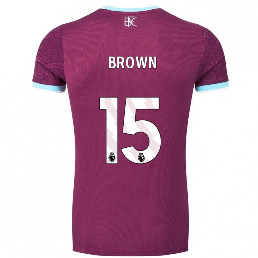 Danxen Men Kian Mcmahon-Brown #15 Burgundy Sky Blue Home Jersey 2025/26 T-Shirt