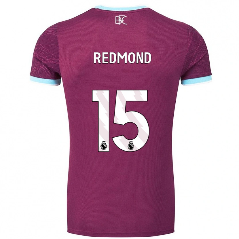 Danxen Men Nathan Redmond #15 Burgundy Sky Blue Home Jersey 2025/26 T-Shirt