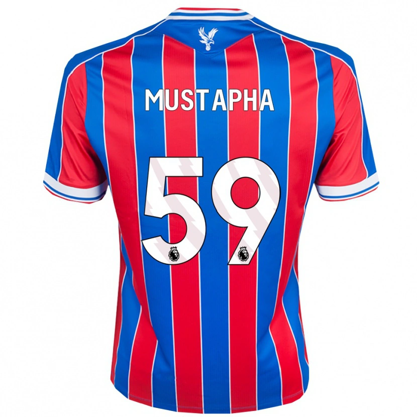 Danxen Men Hindolo Mustapha #59 Blue Red White Home Jersey 2025/26 T-Shirt
