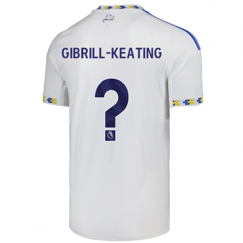 Danxen Men Sian Gibrill-Keating #0 White  Blue Home Jersey 2025/26 T-Shirt