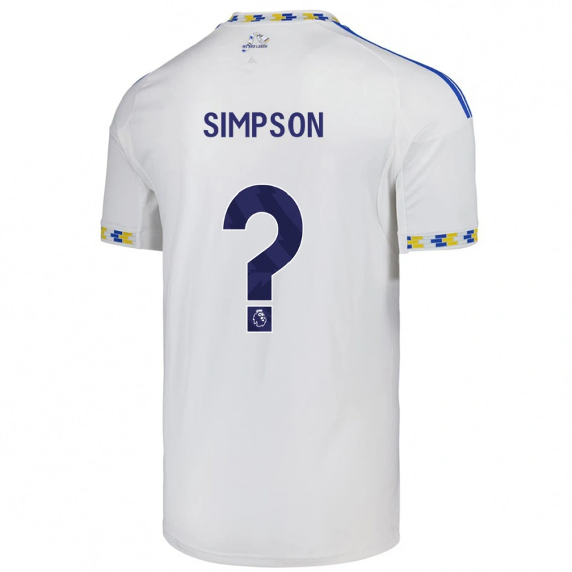 Danxen Men Carrie Simpson #0 White  Blue Home Jersey 2025/26 T-Shirt