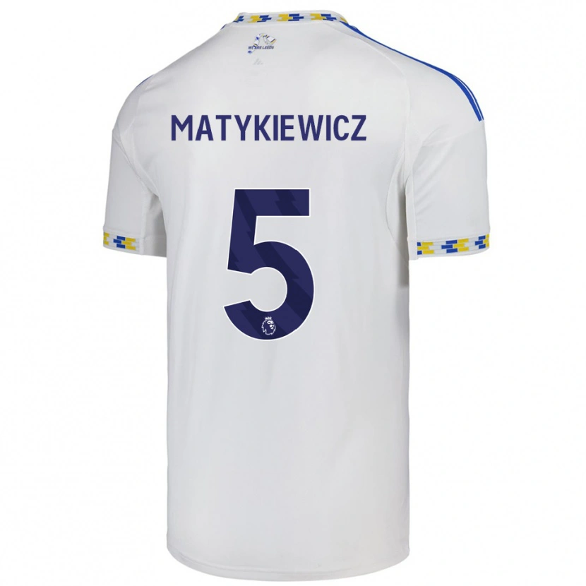 Danxen Men Luke Matykiewicz #5 White  Blue Home Jersey 2025/26 T-Shirt