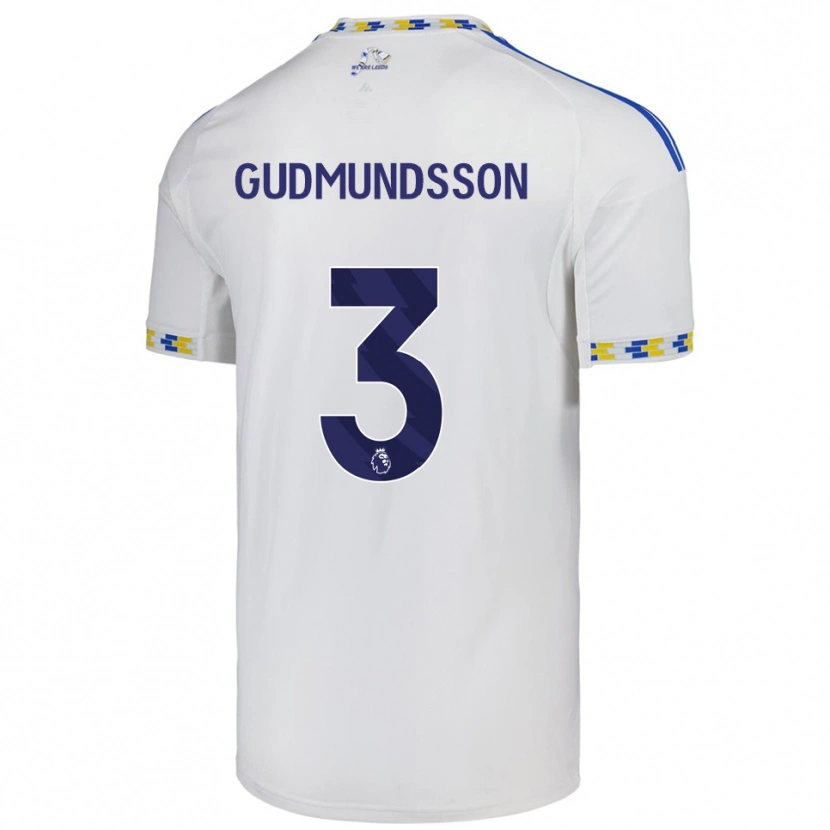 Danxen Men Gabriel Gudmundsson #3 White  Blue Home Jersey 2025/26 T-Shirt