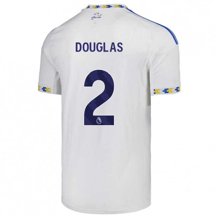 Danxen Men Connor Douglas #2 White  Blue Home Jersey 2025/26 T-Shirt