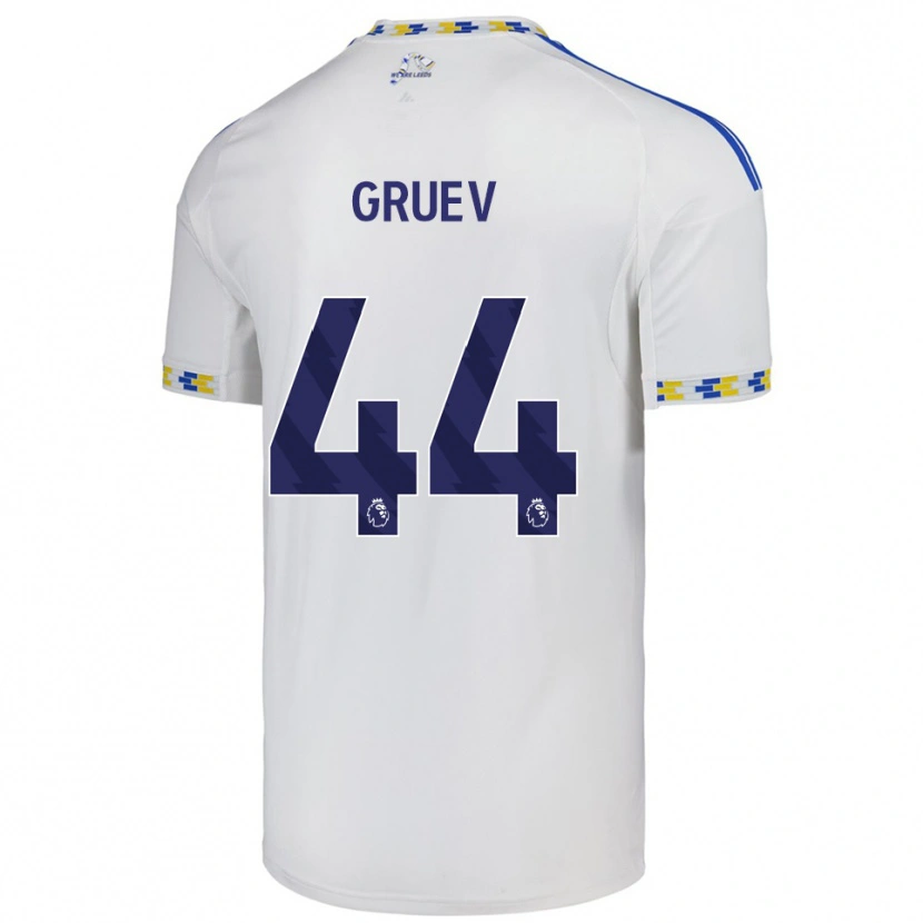 Danxen Men Ilia Gruev #44 White  Blue Home Jersey 2025/26 T-Shirt