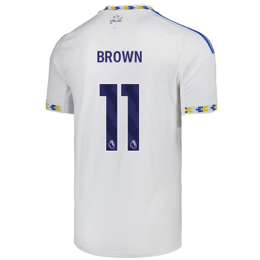 Danxen Men Abbie Brown #11 White  Blue Home Jersey 2025/26 T-Shirt