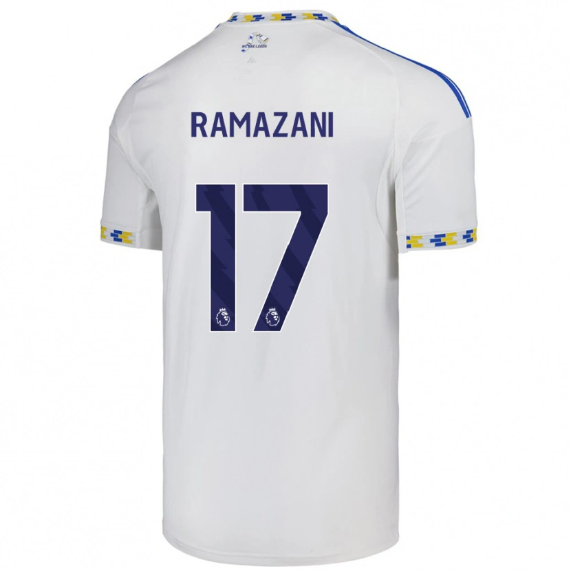 Danxen Men Largie Ramazani #17 White  Blue Home Jersey 2025/26 T-Shirt
