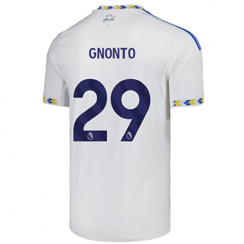 Danxen Men Wilfried Gnonto #29 White  Blue Home Jersey 2025/26 T-Shirt