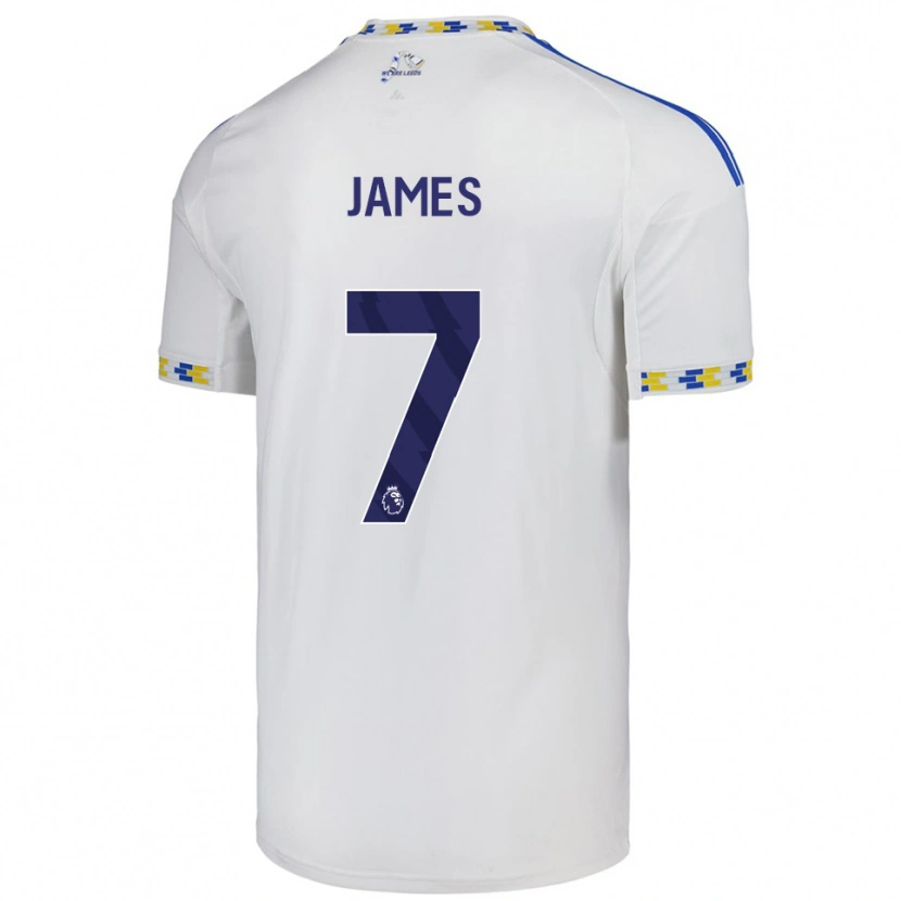 Danxen Men Daniel James #7 White  Blue Home Jersey 2025/26 T-Shirt