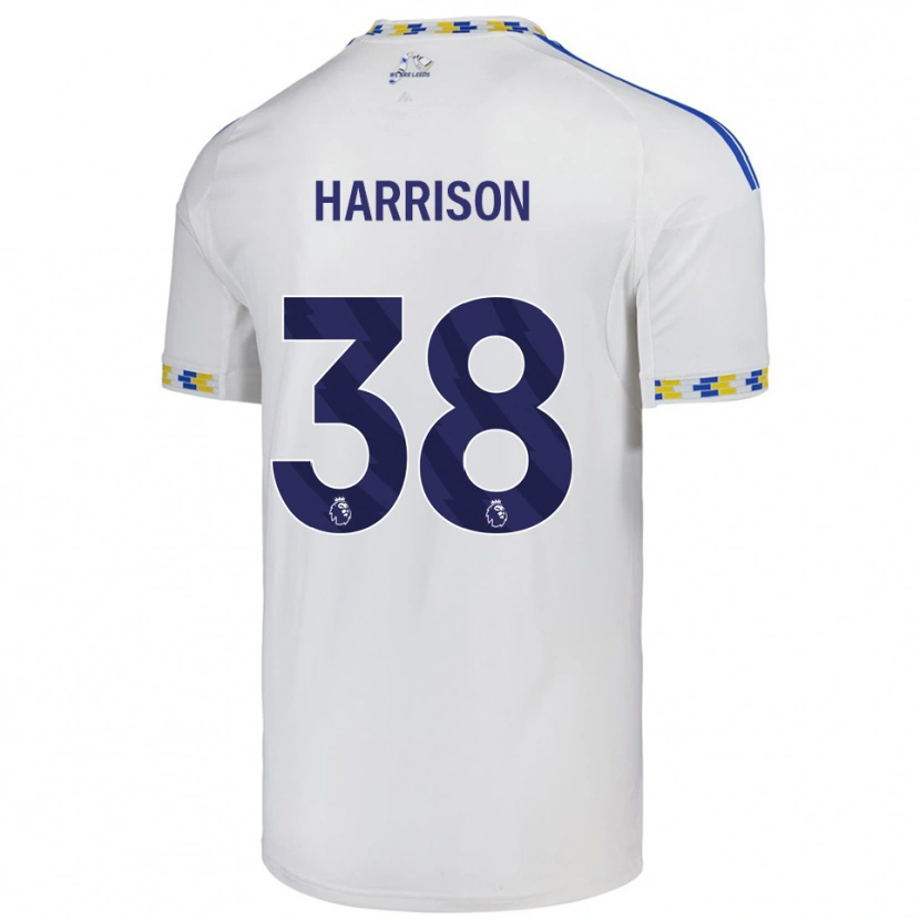 Danxen Men Jack Harrison #38 White  Blue Home Jersey 2025/26 T-Shirt
