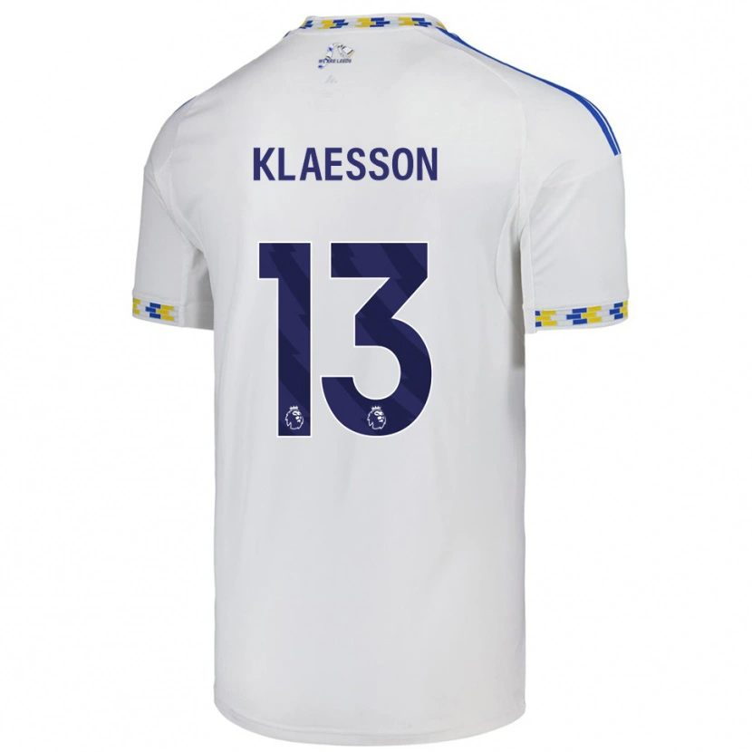 Danxen Men Kristoffer Klaesson #13 White  Blue Home Jersey 2025/26 T-Shirt