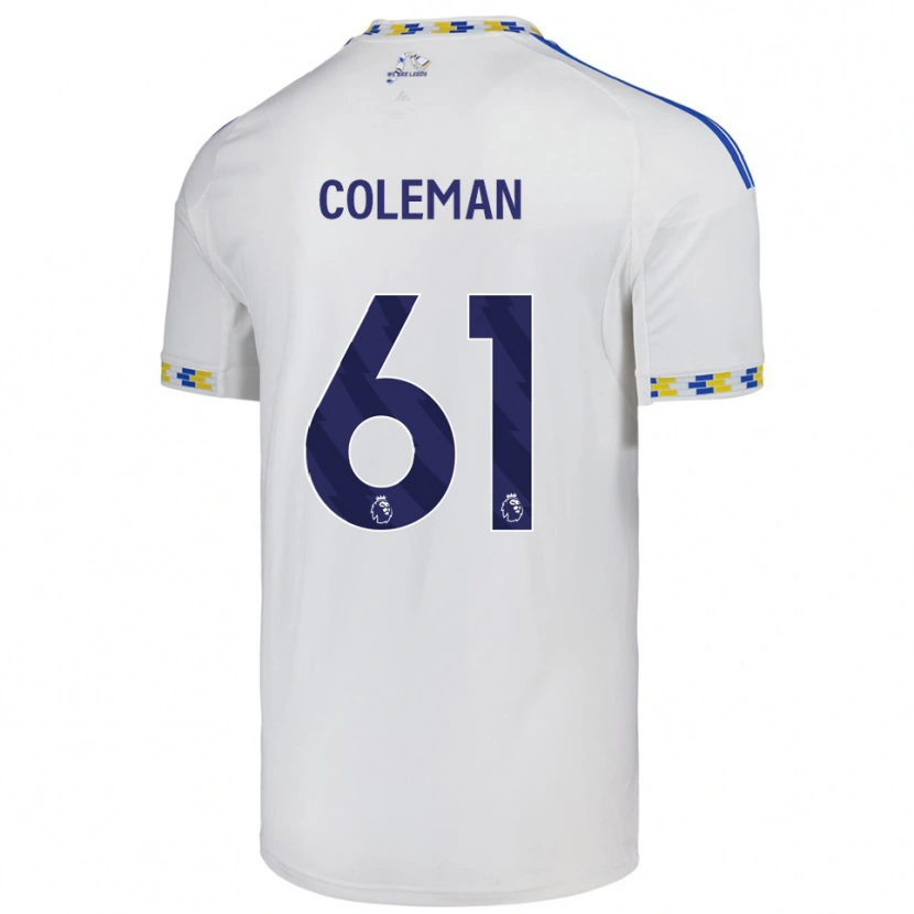 Danxen Men Cian Coleman #61 White  Blue Home Jersey 2025/26 T-Shirt