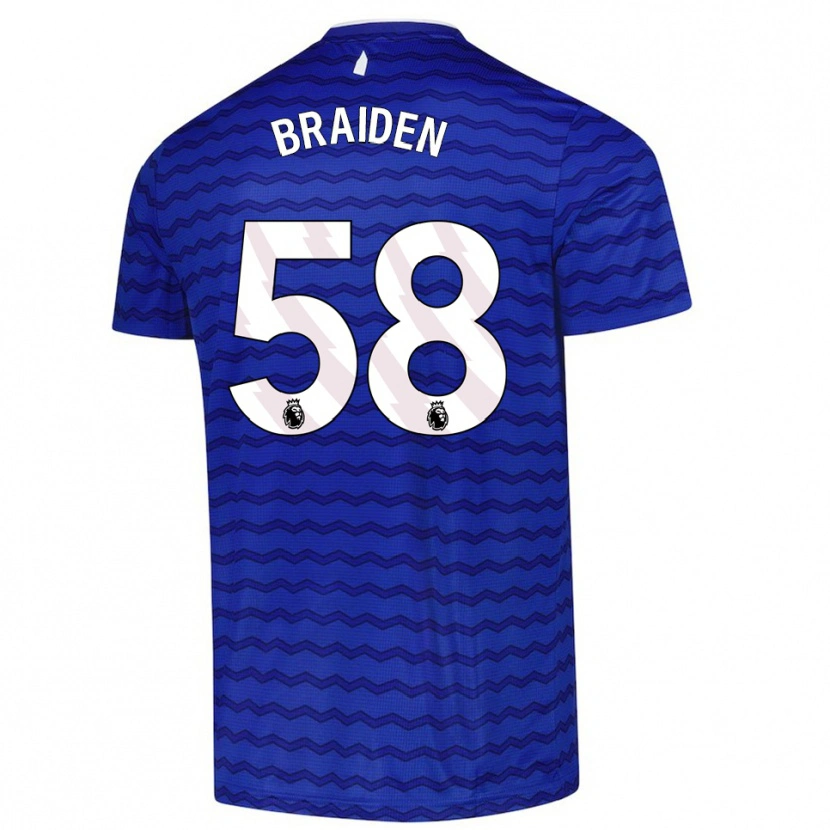 Danxen Men Braiden Graham #58 Blue  Navy Home Jersey 2025/26 T-Shirt