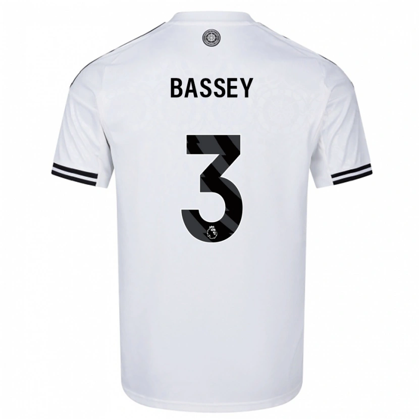 Danxen Men Calvin Bassey #3 White Black Home Jersey 2025/26 T-Shirt