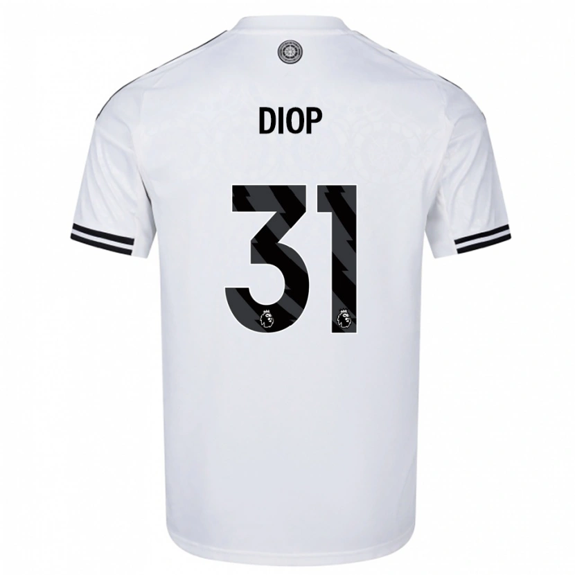 Danxen Men Issa Diop #31 White Black Home Jersey 2025/26 T-Shirt