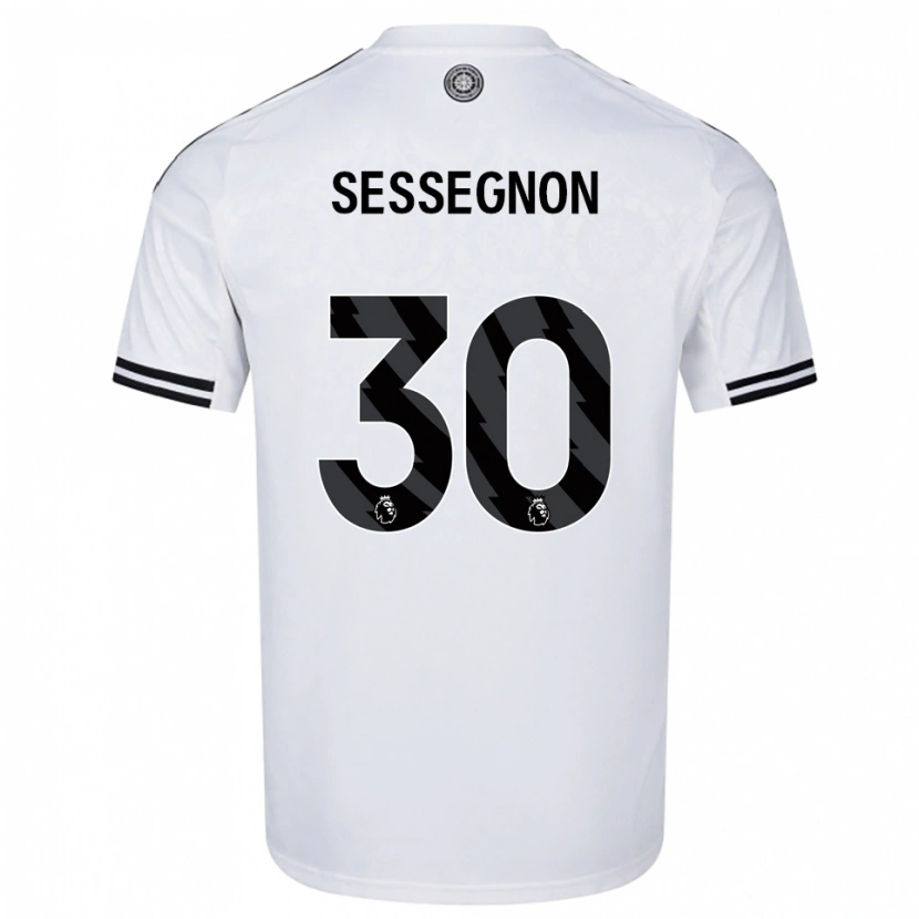 Danxen Men Ryan Sessegnon #30 White Black Home Jersey 2025/26 T-Shirt