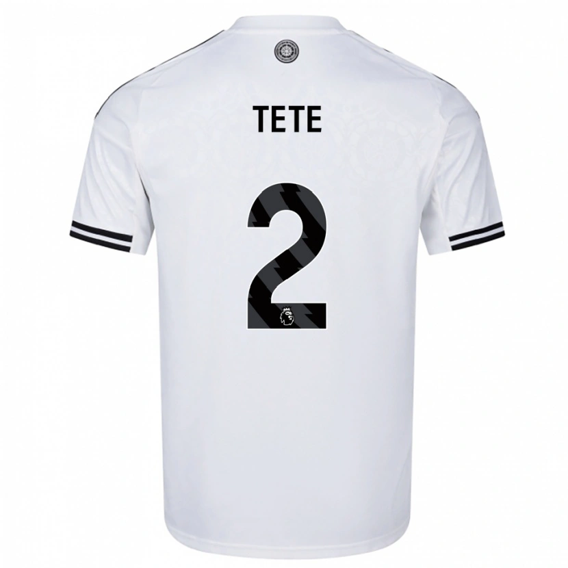 Danxen Men Kenny Tete #2 White Black Home Jersey 2025/26 T-Shirt