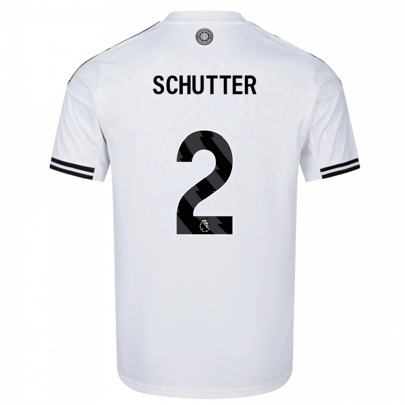 Danxen Men Quinn Schutter #2 White Black Home Jersey 2025/26 T-Shirt