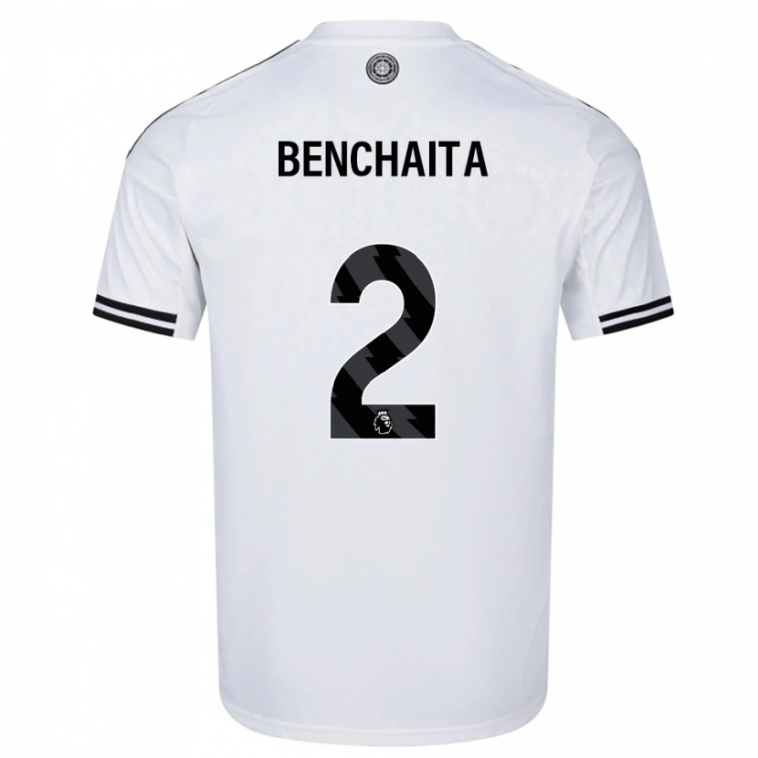 Danxen Men Nazim Benchaita #2 White Black Home Jersey 2025/26 T-Shirt