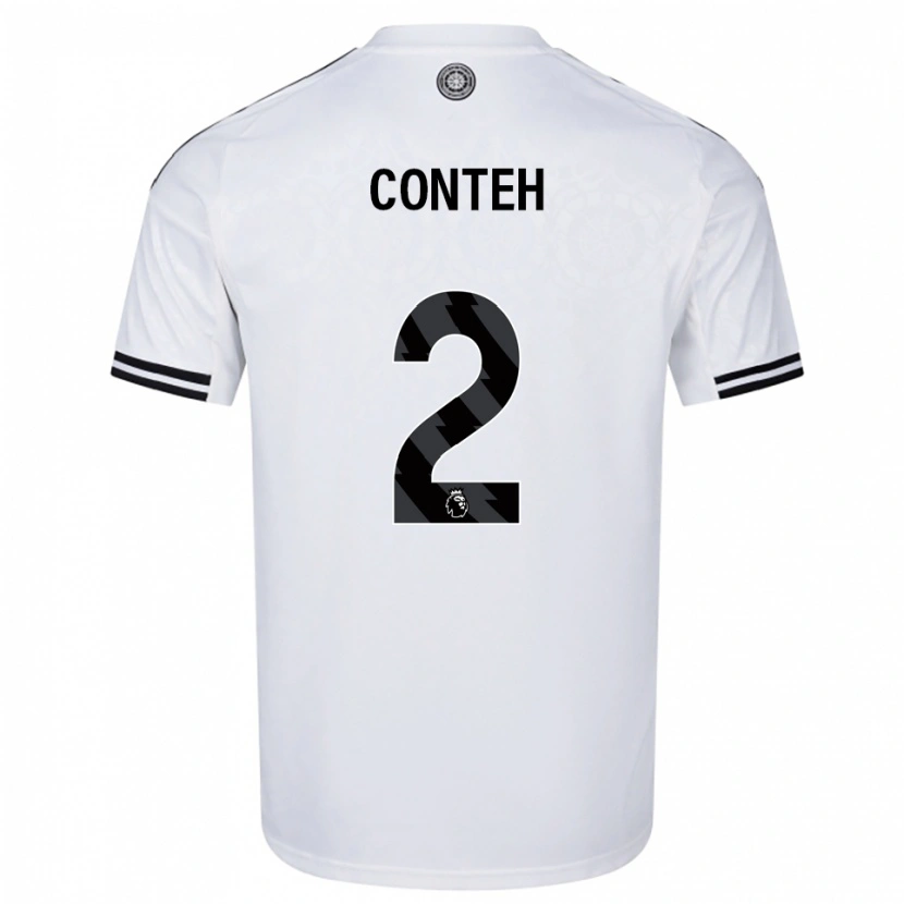 Danxen Men Daniel Conteh #2 White Black Home Jersey 2025/26 T-Shirt