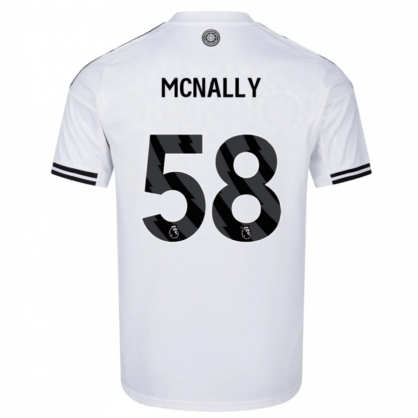Danxen Men Alfie Mcnally #58 White Black Home Jersey 2025/26 T-Shirt