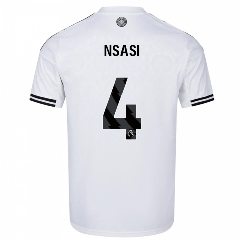 Danxen Men Eddy Nsasi #4 White Black Home Jersey 2025/26 T-Shirt