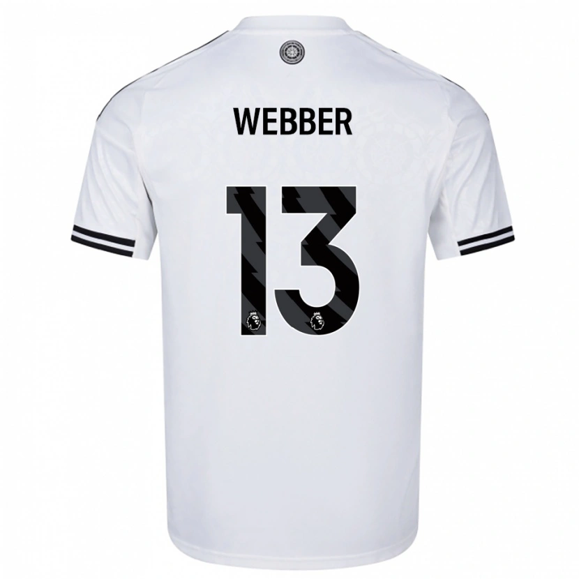 Danxen Men Amber Webber #13 White Black Home Jersey 2025/26 T-Shirt