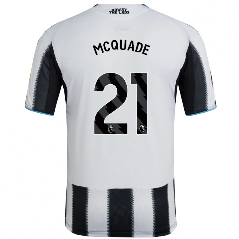 Danxen Men Jasmine Mcquade #21 Black White Home Jersey 2025/26 T-Shirt