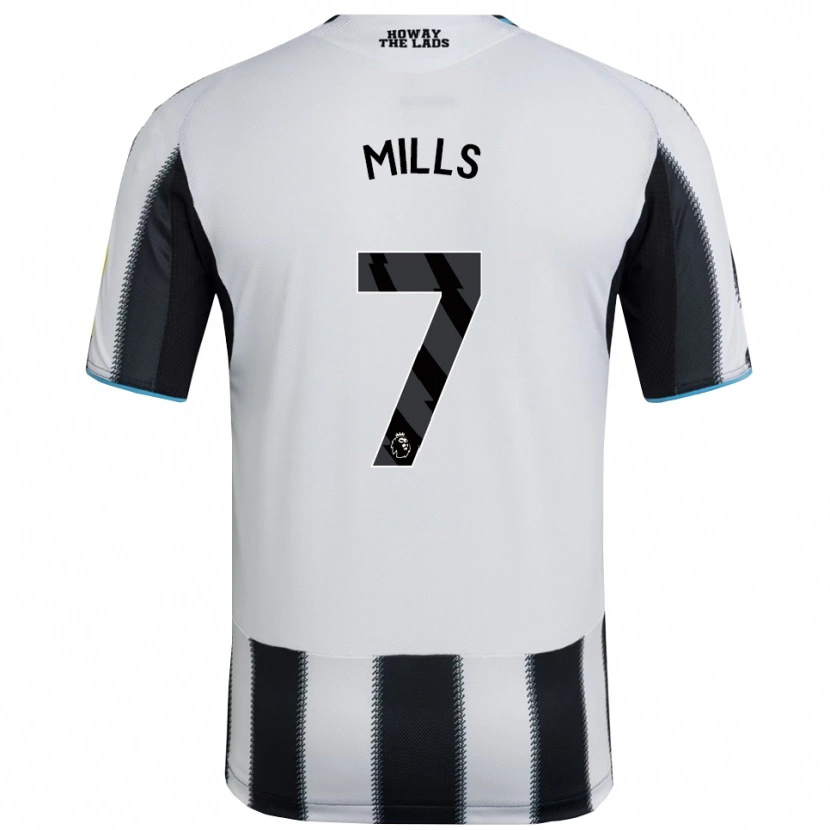 Danxen Men Michael Mills #7 Black White Home Jersey 2025/26 T-Shirt