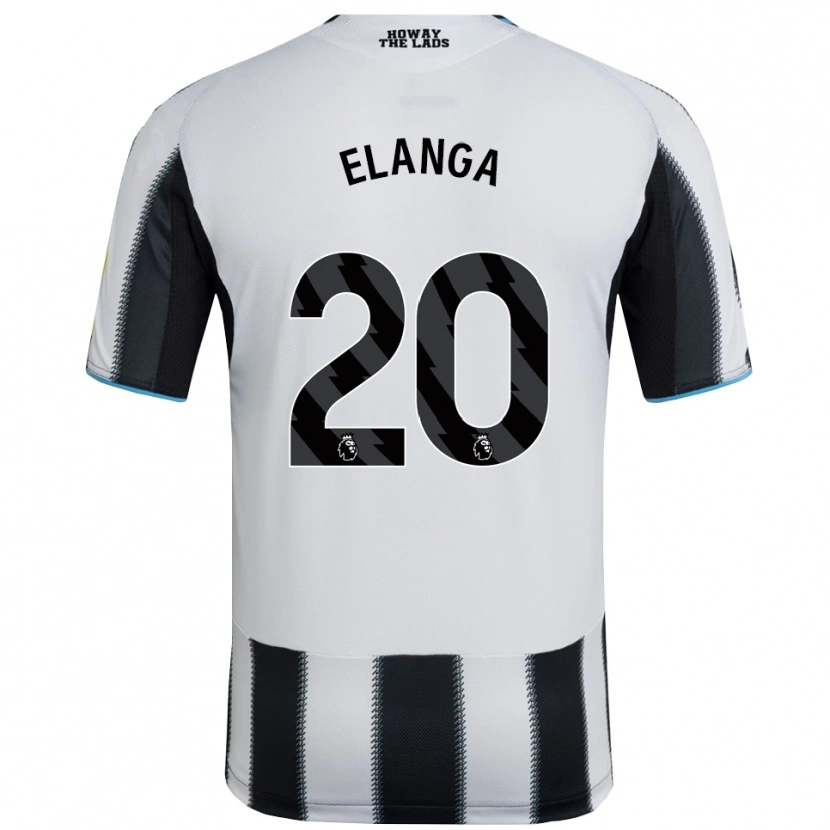 Danxen Men Anthony Elanga #20 Black White Home Jersey 2025/26 T-Shirt