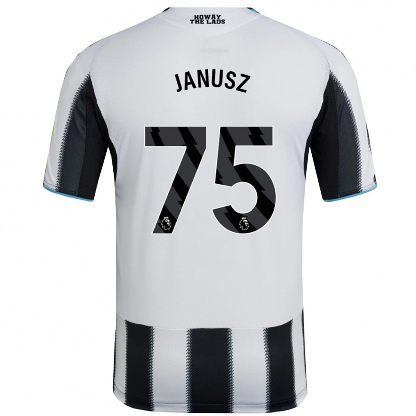 Danxen Men Adrian Janusz #75 Black White Home Jersey 2025/26 T-Shirt