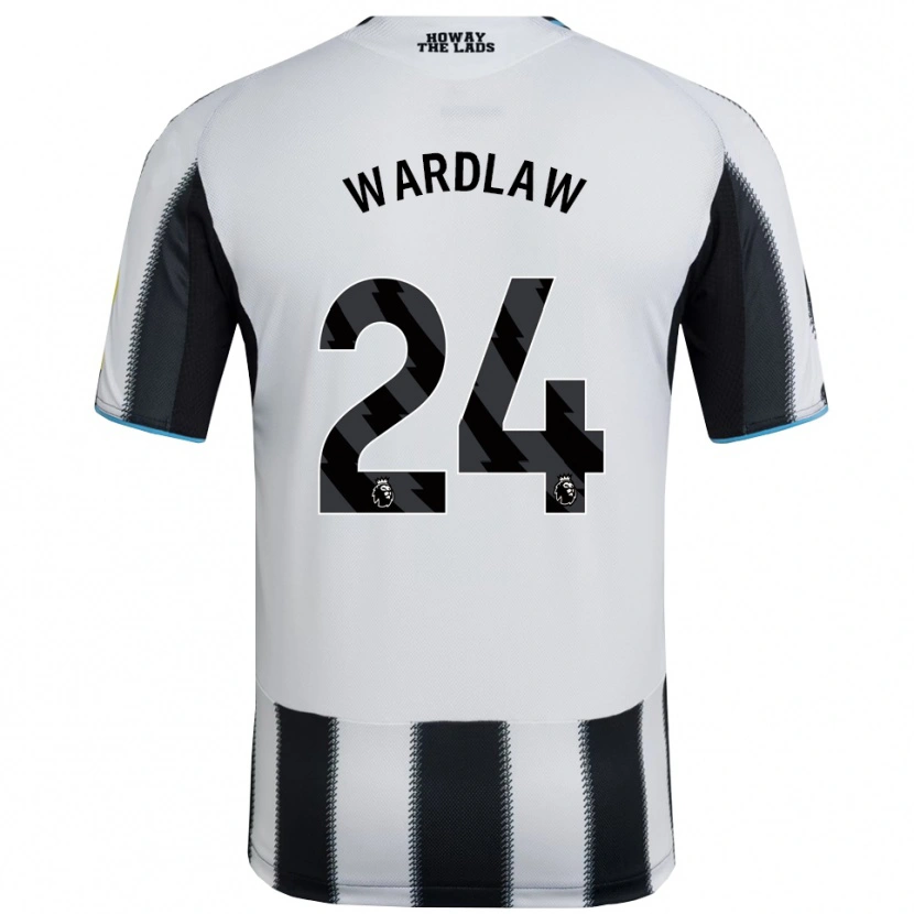 Danxen Men Charlotte Wardlaw #24 Black White Home Jersey 2025/26 T-Shirt