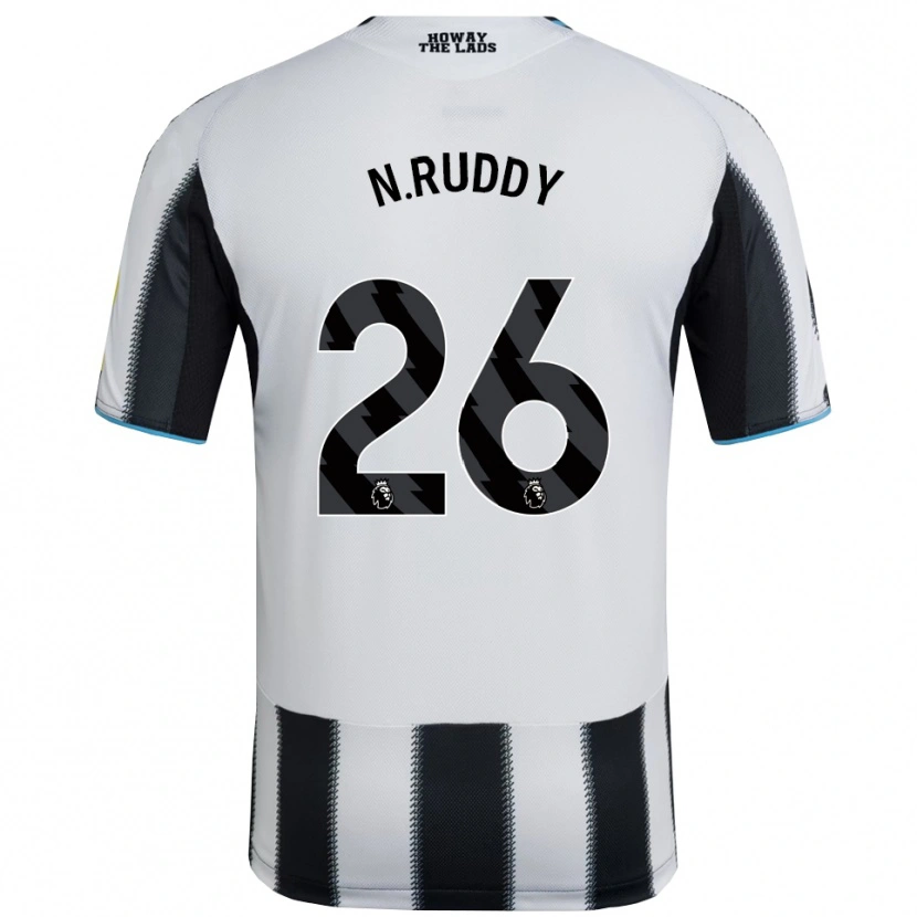 Danxen Men John Ruddy #26 Black White Home Jersey 2025/26 T-Shirt