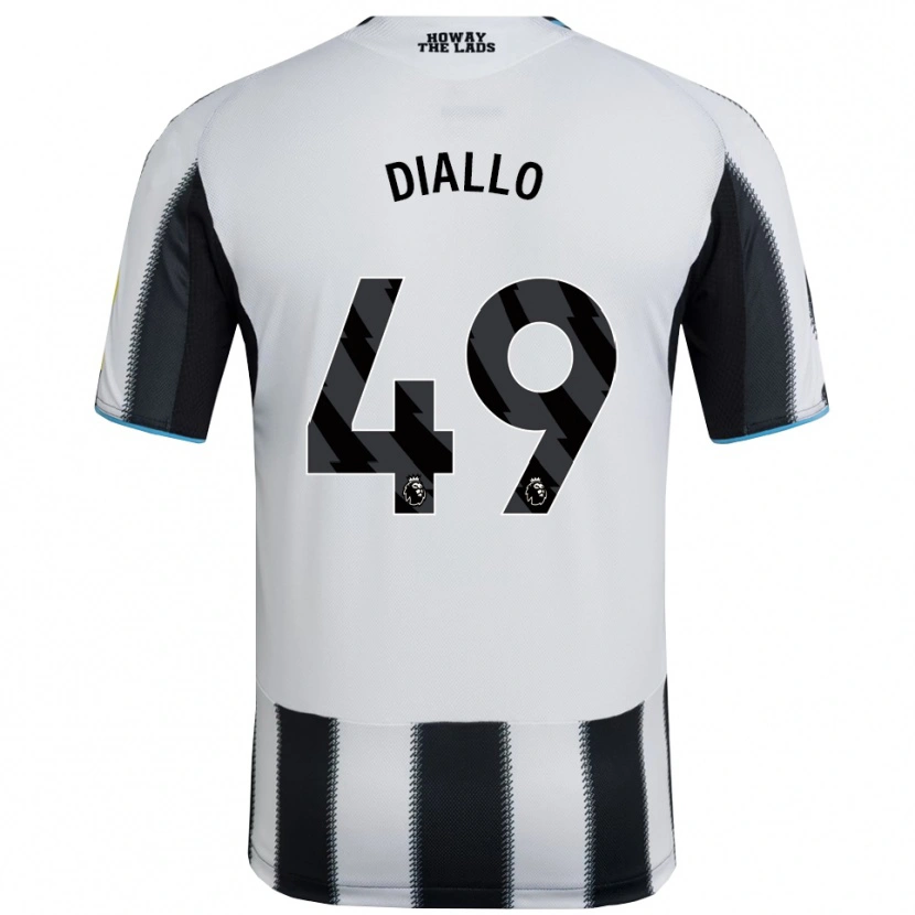 Danxen Men Amadou Diallo #49 Black White Home Jersey 2025/26 T-Shirt