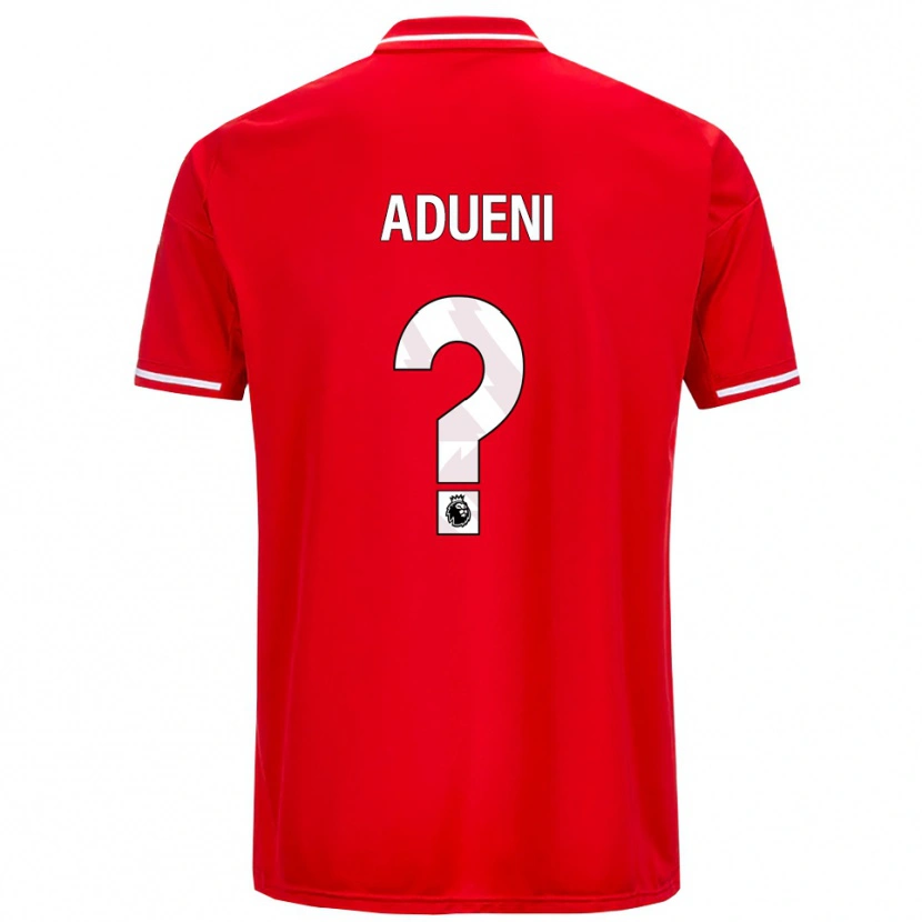 Danxen Men Kevin Adueni #0 Red White Home Jersey 2025/26 T-Shirt