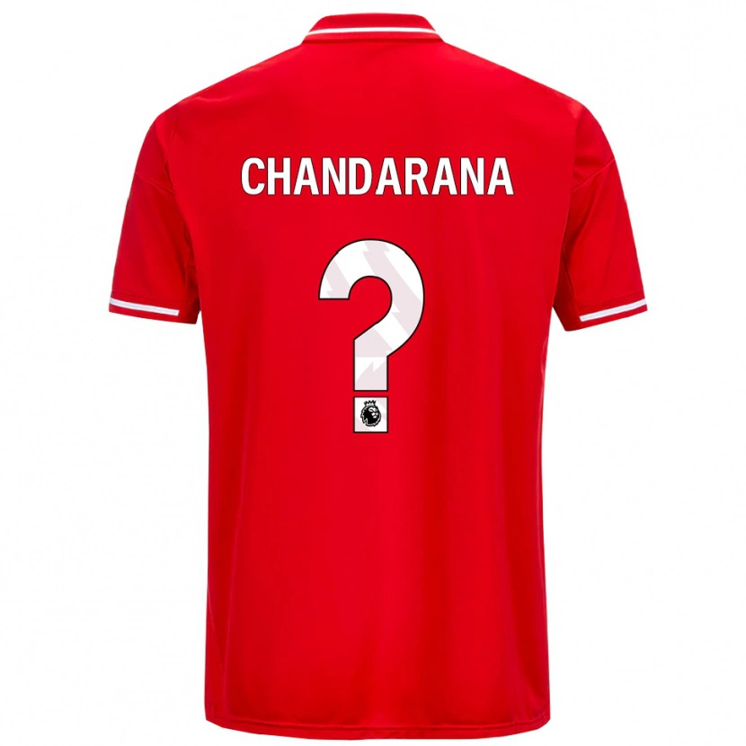 Danxen Men Millie Chandarana #0 Red White Home Jersey 2025/26 T-Shirt
