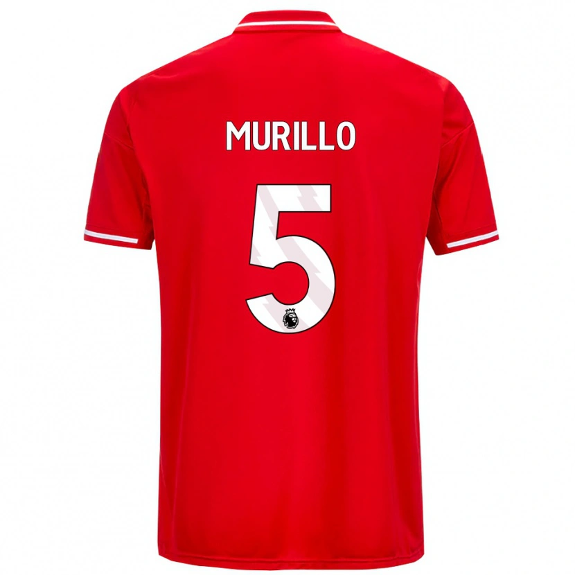 Danxen Men Murillo #5 Red White Home Jersey 2025/26 T-Shirt